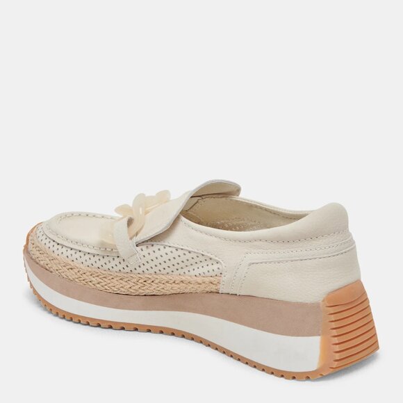 NEW DOLCE VITA Leather Jadah Slip On Sneakers Ivory for women 254 3T7 - Picture 11 of 14